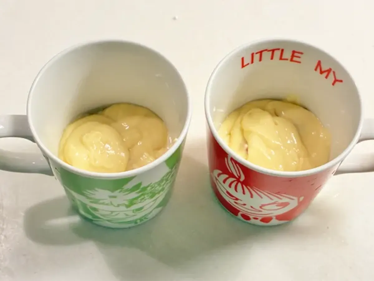 『ハムのマグカップケーキ』の作り方の画像(撮影:エニママ)