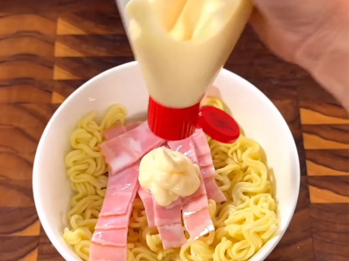 濃厚カルボ風の作り方