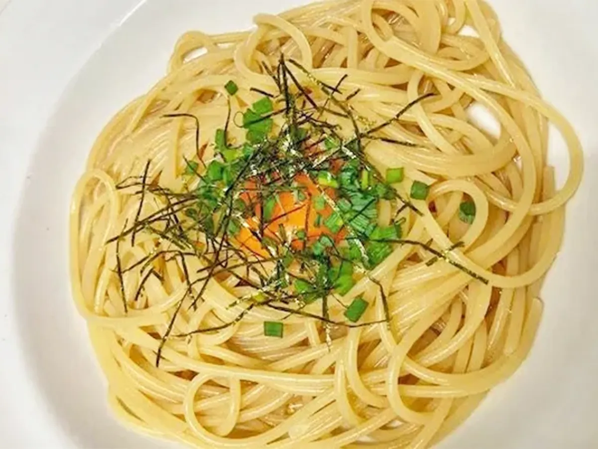 たまごかけパスタの写真（撮影：エニママ）