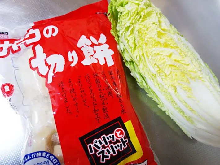 餅と白菜の写真（撮影：エニママ）