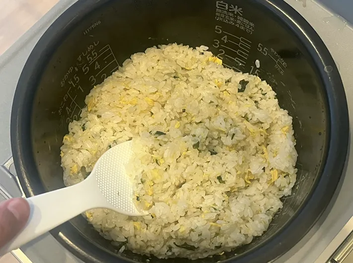 フリーズドライスープで作ったチャーハンの写真（撮影：grape編集部）