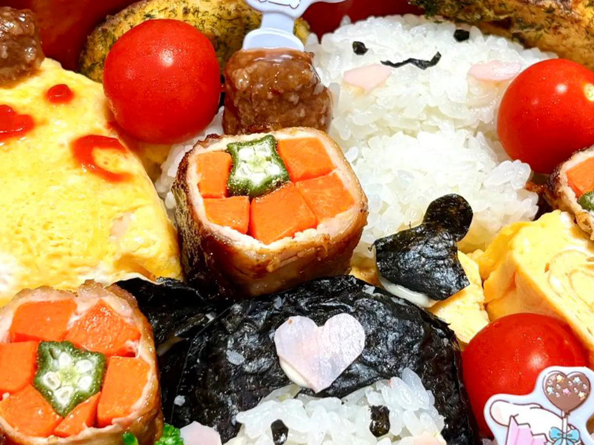 姉が妹のために作ったキャラ弁の写真