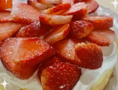 イチゴのショートケーキの絵