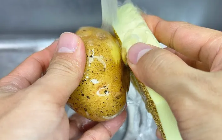 『野菜の皮むきスポンジ』の使用写真（撮影：キジカク）