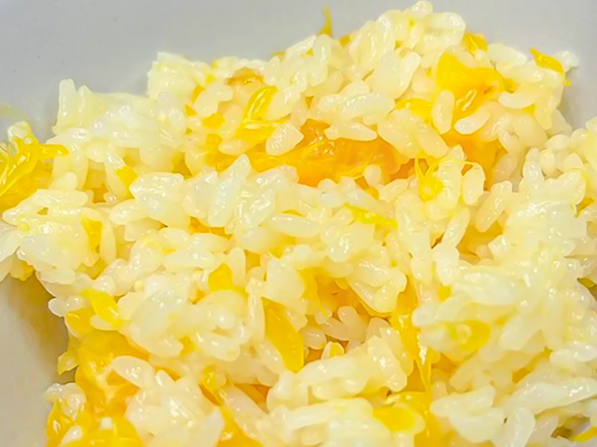 『ミカンご飯』の完成写真(撮影:キジカク)