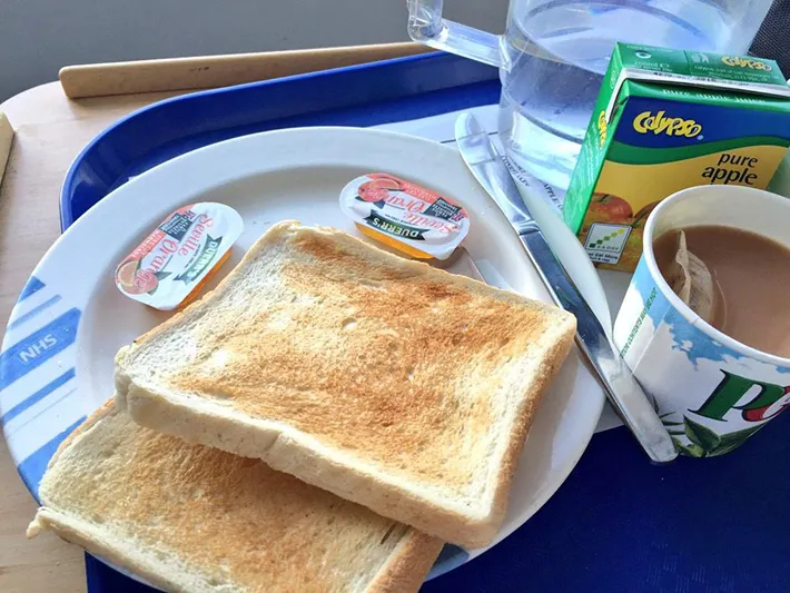 産婦人科、入院中の食事