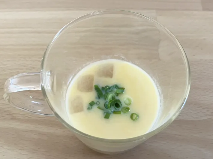 おでんの煮汁を使った茶碗蒸しの写真（撮影：grape編集部）