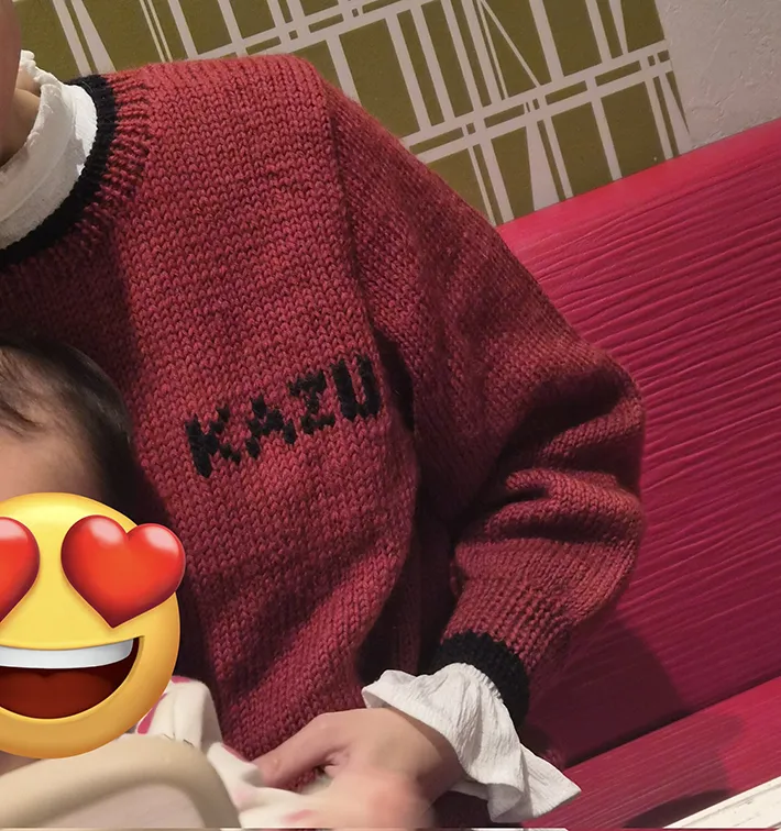 手編みセーターの写真