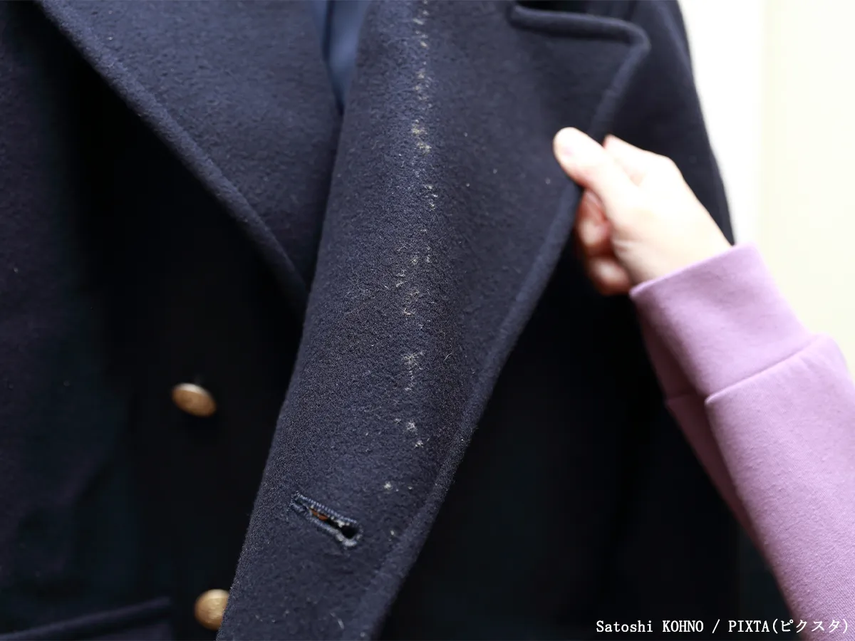 冬のクローゼットがカビてしまうイメージ写真