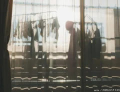 冬の洗濯物のイメージ写真