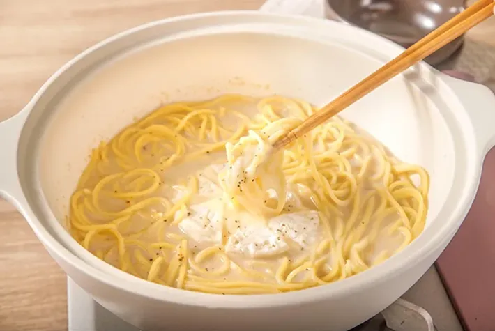 ごま豆乳カマンベールパスタの写真