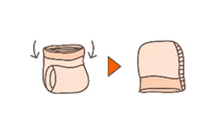 ストッキングの『上手な畳み方』の画像