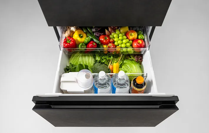 冷蔵庫の野菜室の写真