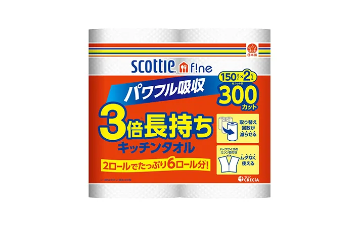 『スコッティ ファイン 3倍長持ちキッチンタオル』の写真