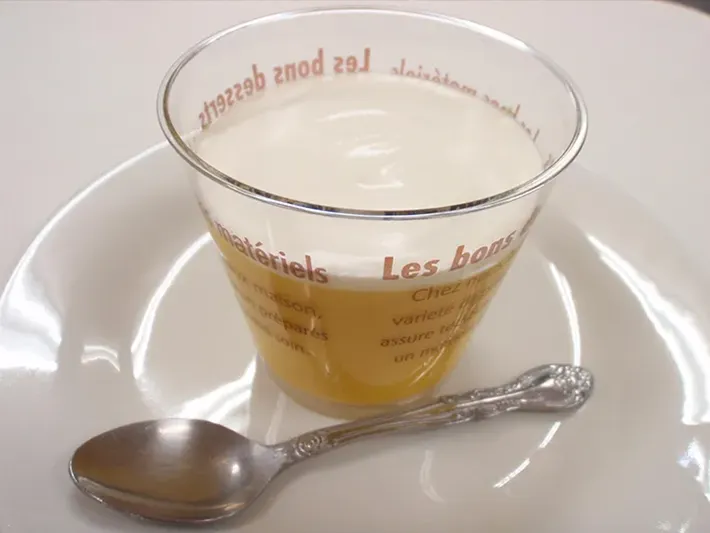 カボチャプリンの写真