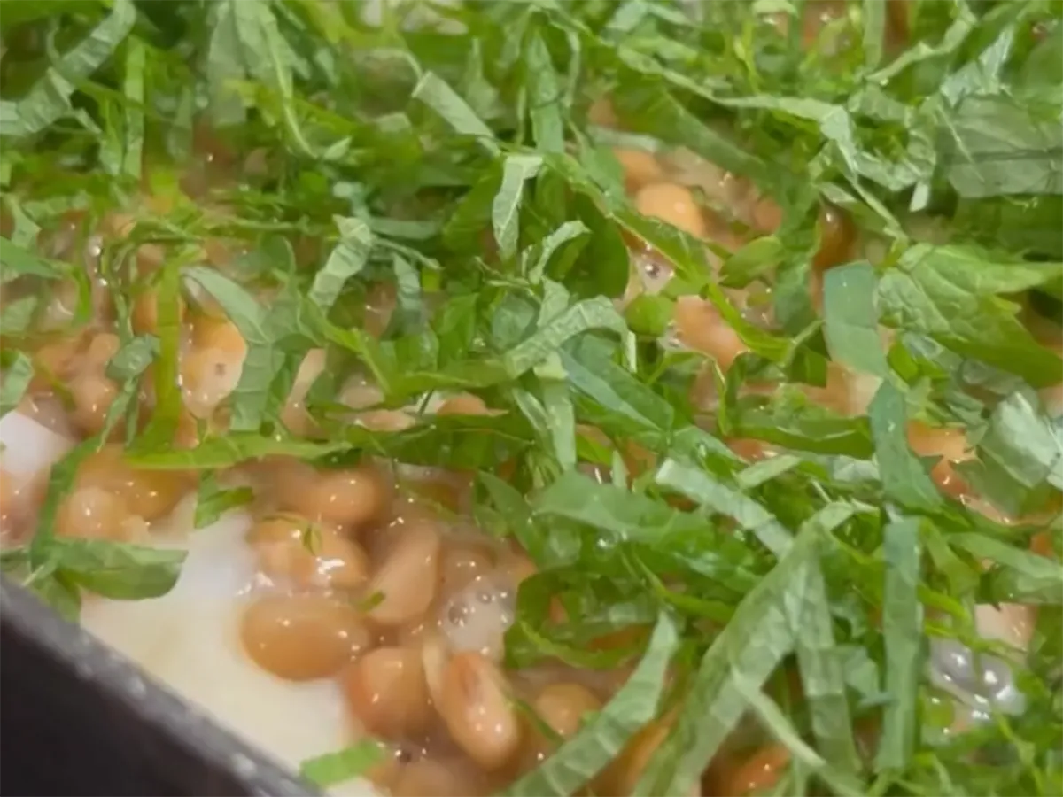 大葉チーズ納豆の写真