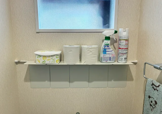 トイレに収納場所を作る方法（撮影：grape編集部）