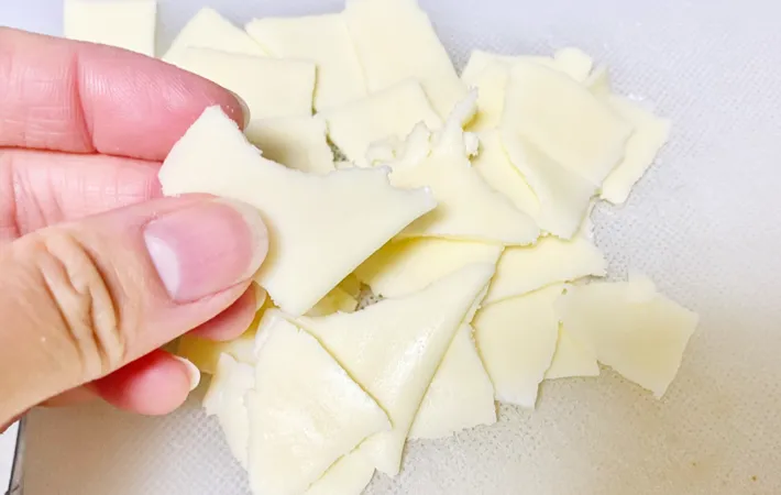 『餅のモダン焼き』を作る写真（撮影：エニママ）