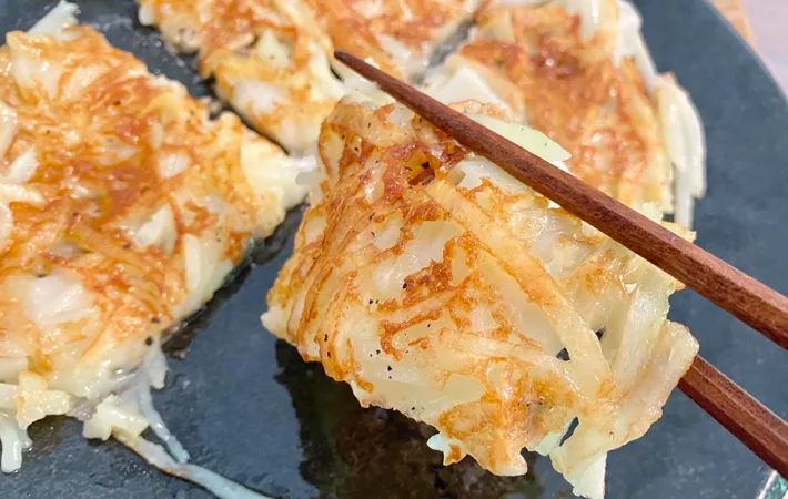 『餅とじゃがいものガレット』の完成写真（撮影：エニママ）