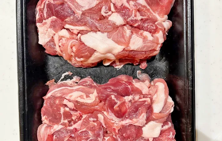 『パックごと作るとんかつ』を作る写真（撮影：エニママ）