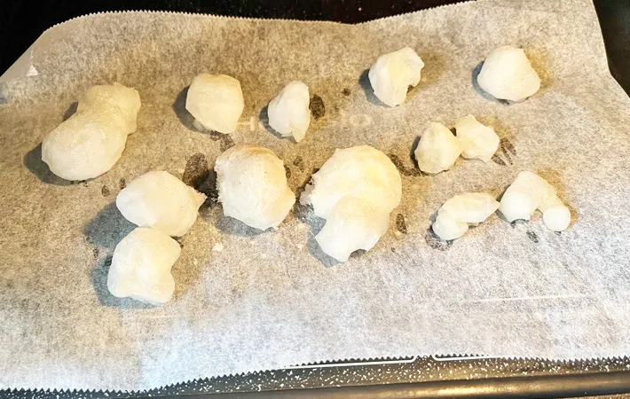 『レンジでおかき』を作る写真（撮影：エニママ）