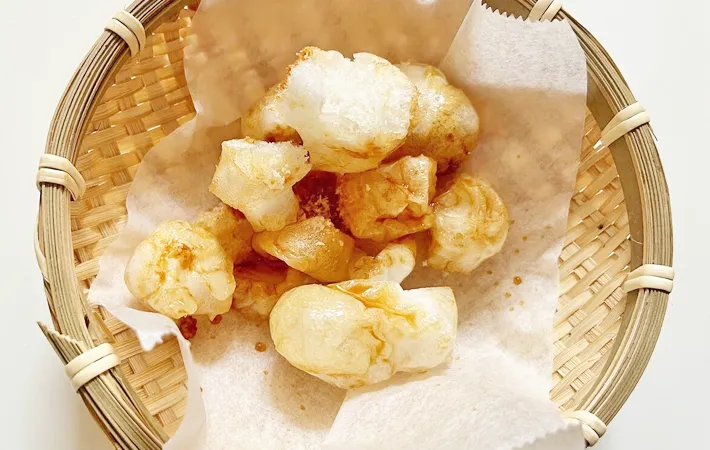 『レンジでおかき』の完成写真（撮影：エニママ）