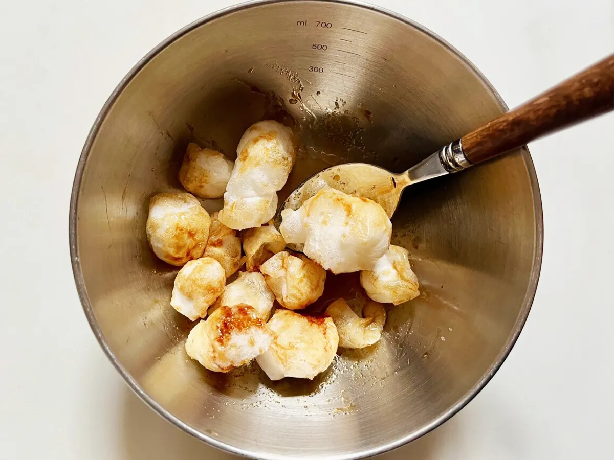 切り餅おかきの作り方の写真（撮影：エニママ）