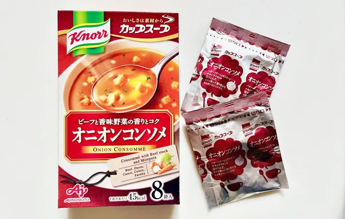 『クノール カップスープ」オニオンコンソメ』の写真（撮影：エニママ）