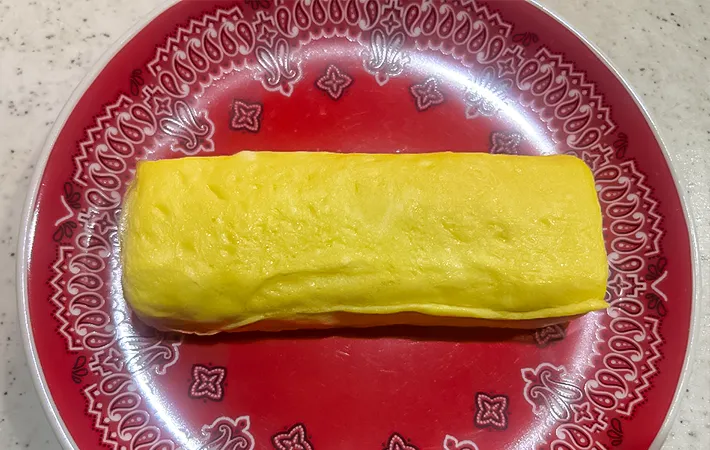 『あんこ入り玉子焼き』の完成の写真（撮影：エニママ）