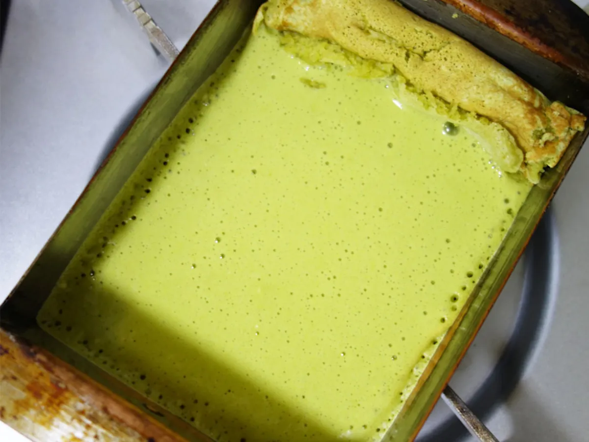 抹茶アイス門松の写真（撮影：エニママ）