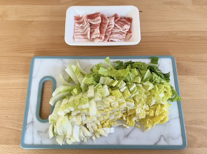 白菜と豚肉の写真（撮影：grape編集部）