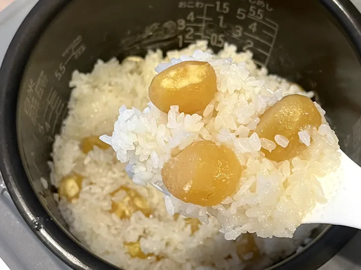 栗おこわの写真（撮影：grape編集部）