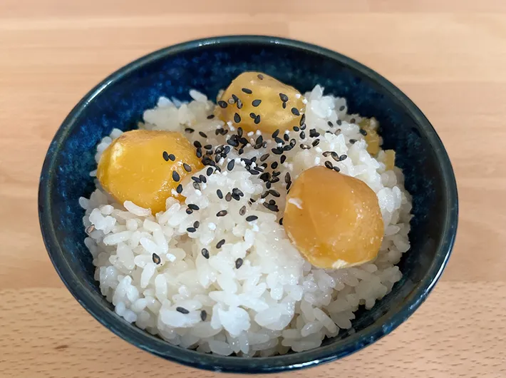 栗おこわの写真（撮影：grape編集部）