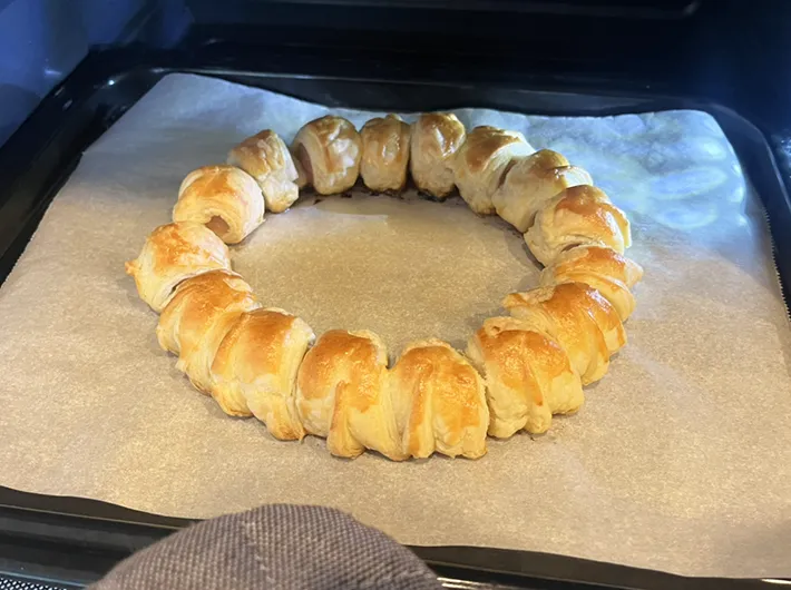 リースパイの調理写真（撮影：grape編集部）