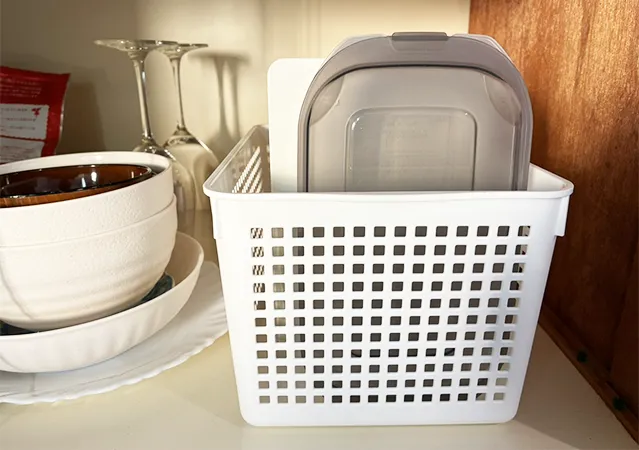 食器棚の整理写真（撮影：grape編集部）