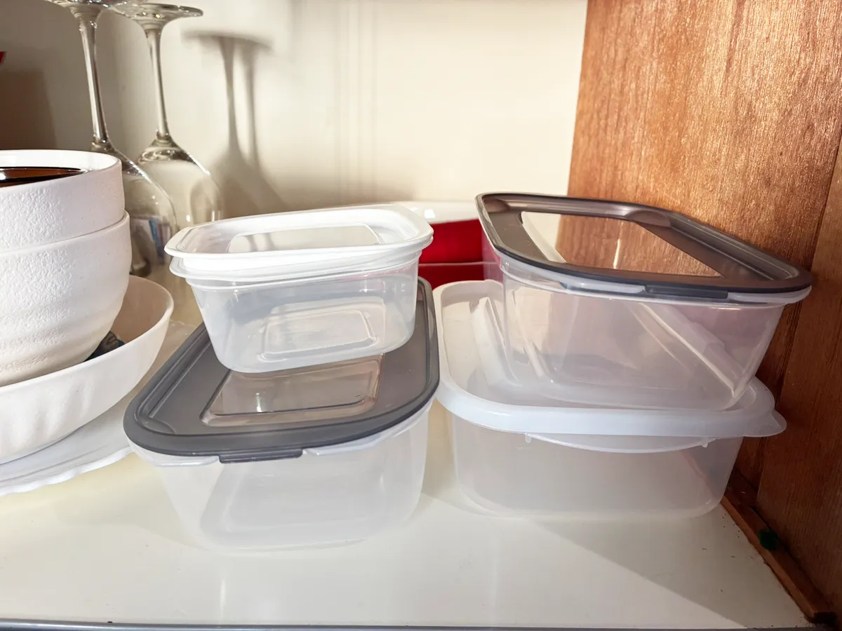 保存容器の整理方法（撮影：grape編集部）