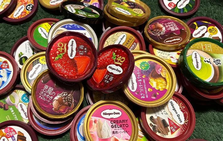 『ハーゲンダッツ』の蓋の画像（撮影：grape編集部）
