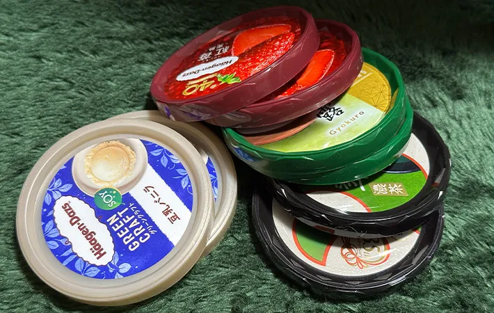 『ハーゲンダッツ』の蓋の画像（撮影：grape編集部）