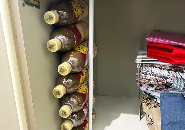 つっぱり棒のライフハック（撮影：grape編集部）