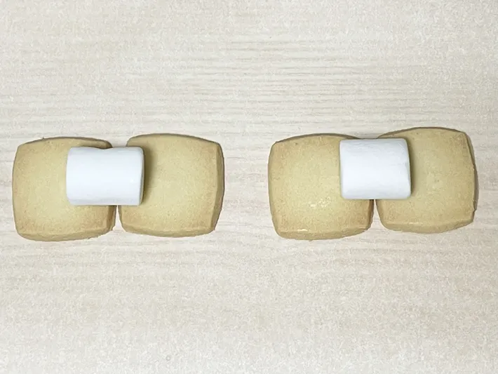 マシュマロをのせたショートブレッドの写真（撮影：grape編集部）