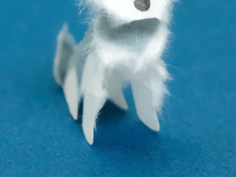 キワム(@PKirigami)さんが制作した和紙のミニチュアシュナウザー