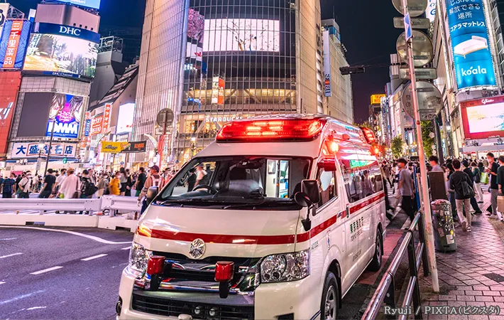 救急車の写真