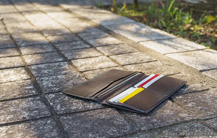 落とした財布の写真