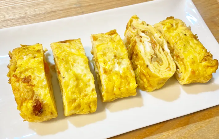 『カレー玉子焼き』の完成写真（撮影：エニママ）