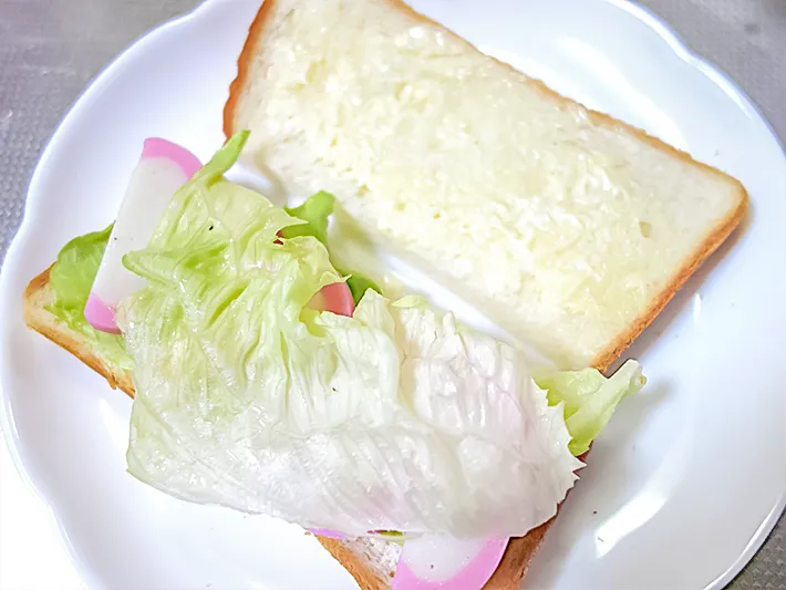 食パンで挟んだ写真（撮影：エニママ）