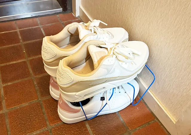 ハンガーの活用法（撮影：grape編集部）