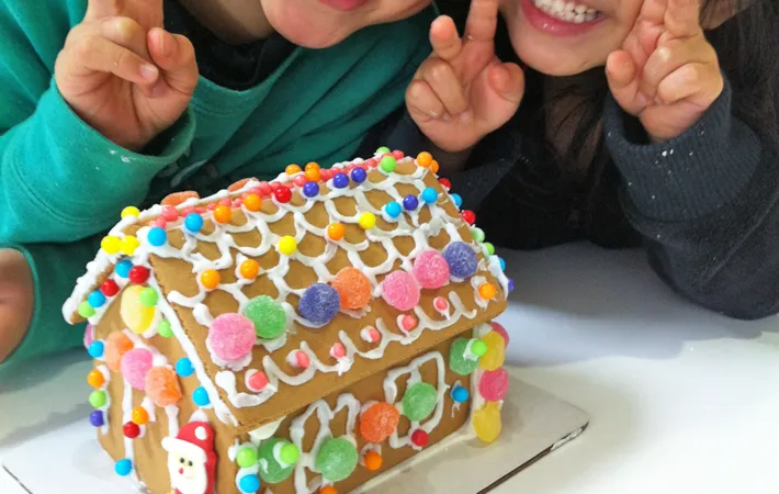 『お菓子の家』の完成写真（撮影：エニママ）