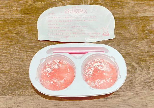 『雪見だいふく ハートのいちご』（撮影：grape編集部）