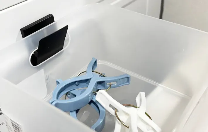 『ダイソー マグネットクリップ』の使用写真（撮影：キジカク）