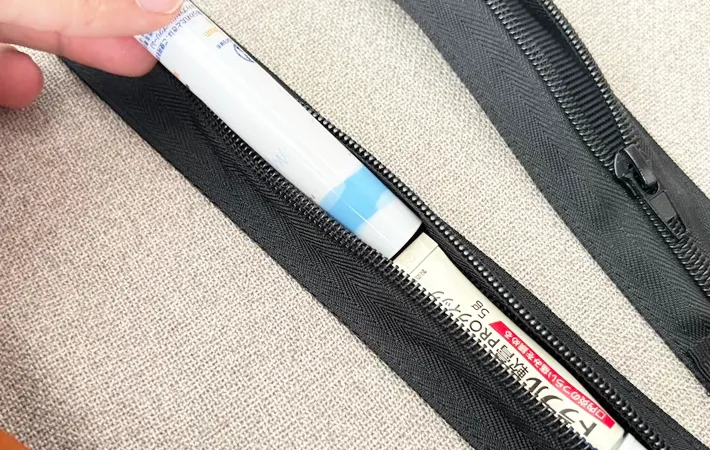 『3COINS トラベルセキュリティショルダー』の使用写真（撮影：キジカク）